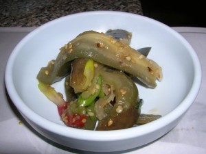 gaji namul (eggplant)